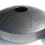 A N’goni Skipping Stone, 9 note steel tongue drum