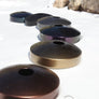 A N’goni Skipping Stone, 9 note steel tongue drum