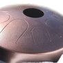 A N’goni Skipping Stone, 9 note steel tongue drum