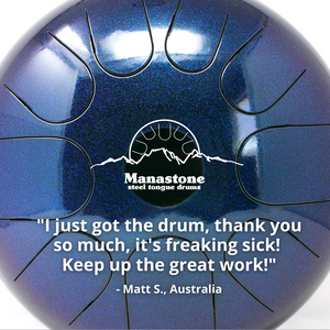 E-Flat Hijaz Manastone Steel Tongue Drum