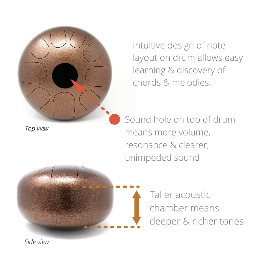 Copper tongue drum deals